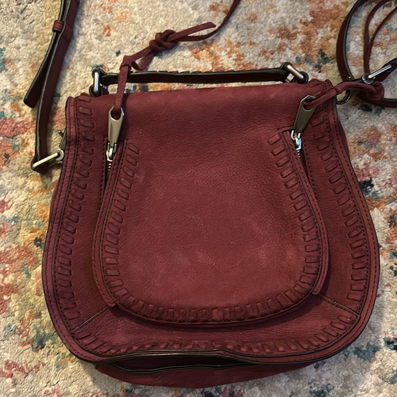 Rebecca Minkoff Handbags - Rebecca Minkoff Vanity Cranberry Crossbody Saddle Bag